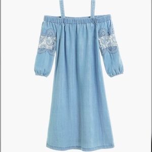 Chico’s Linen Off the Shoulder Dress
